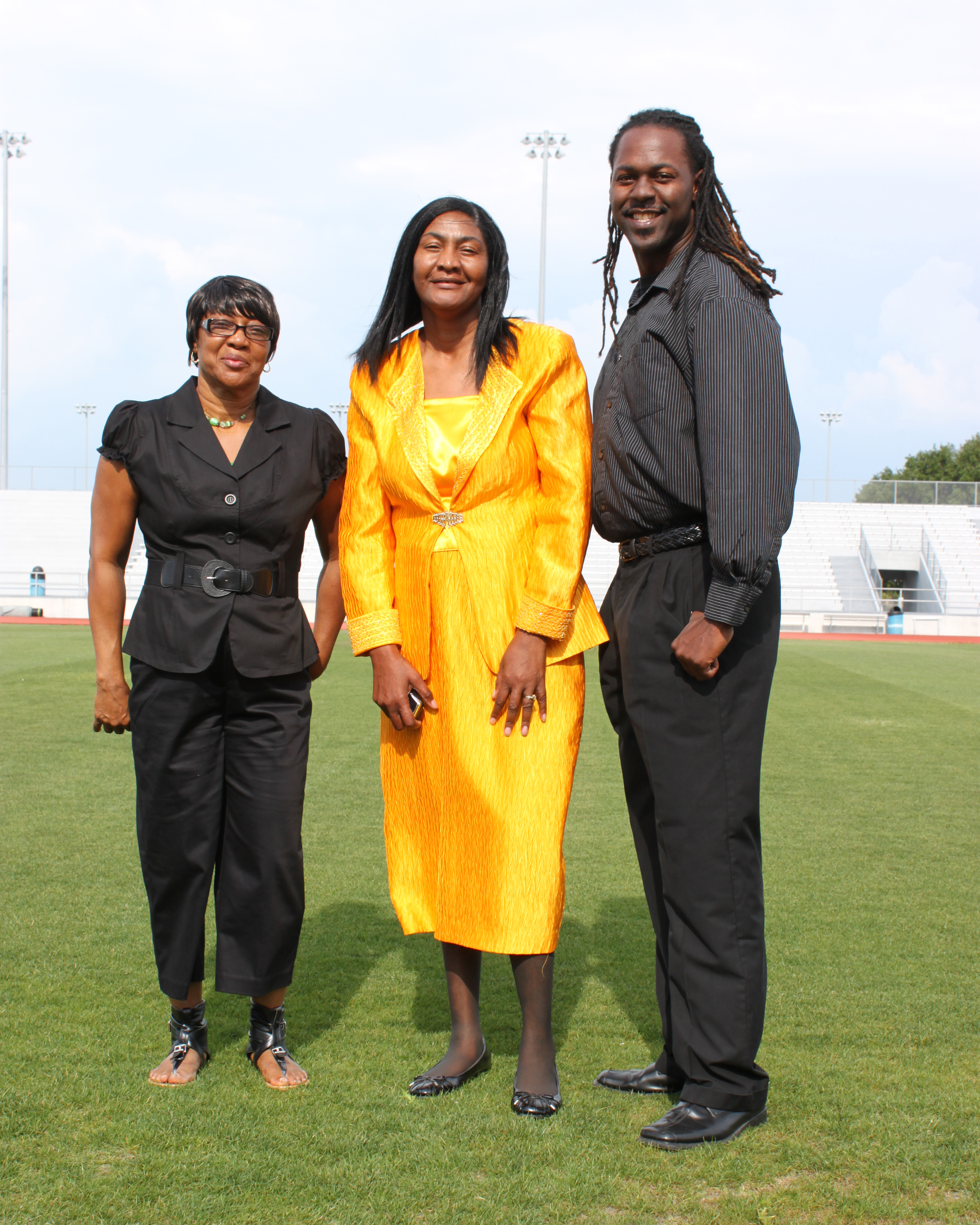 Ann Tolber, Evangelist Sara Reece and Stanley Stevens